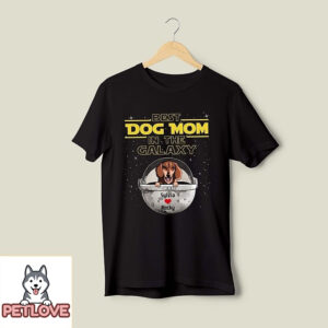 Best Dog Momdad In The Galaxy – Personalized Custom Unisex T-Shirt