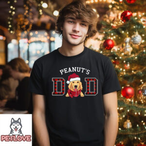 Christmas Dog Dadmom Basic – Personalized Custom Unisex T-Shirt