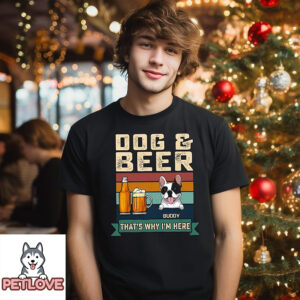 Dog And Beer – Personalized Custom Unisex T-Shirt