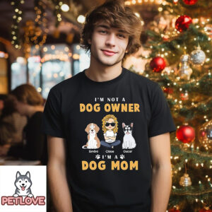 Dog Mom Funny – Personalized Custom Unisex T-Shirt