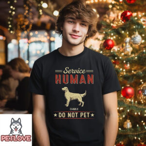 Dog Service Human Vintage – Personalized Custom Unisex T-Shirt