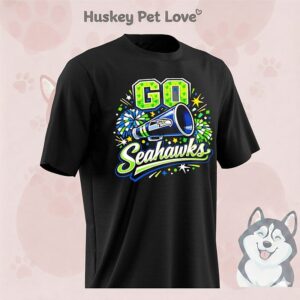 Go Seahawks St. Patrick’s Day Clover Megaphone T-Shirt