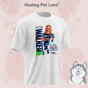 Kenneth Walker Iii Seattle Seahawks Super Bowl Lx Champion Mvp Chibi Signature T-Shirt