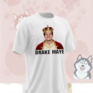 King Drake Maye New England Football T-Shirt
