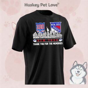 New York Giants 100th Anniversary Thank You For The Memories Players Names City Skyline T-Shirt