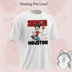 Reed Sheppard Houston Rockets Caricature Signature T-Shirt