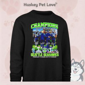 Seattle Seahawks Champions Super Bowl Lx Levi’s Stadium Signature 2026 T-Shirt