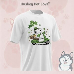 Snoopy And Woodstock Riding Motobyte St Patrick’s Day 2026 T-Shirt