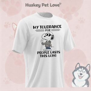 Snoopy My Tolerance For People Lasts This Long T-Shirt
