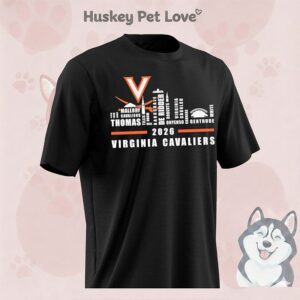 Virginia Cavaliers 2026 Players Names City Skyline T-Shirt